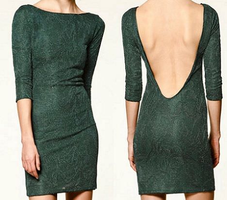 vestidos de fin de año con escote en la espalda