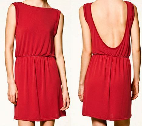 vestidos de fin de año con escote en la espalda
