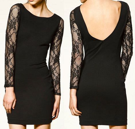 vestidos de fin de año con escote en la espalda