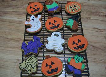 galletas con formas de halloween