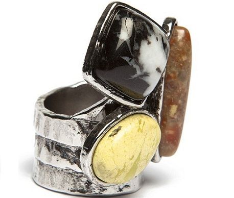 anillo de piedras de bimba&lola