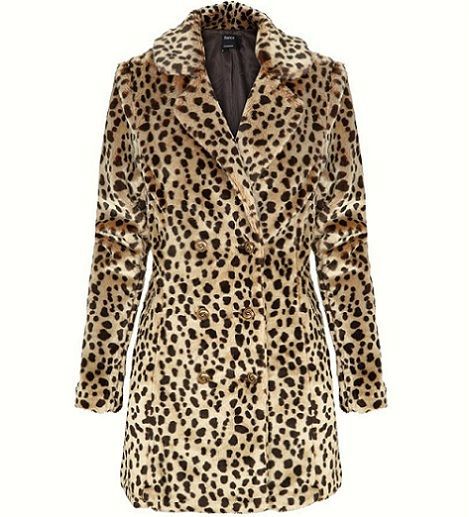abrigo de leopardo de Blanco