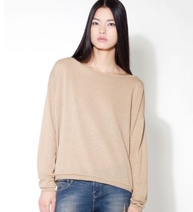 jersey con brillos de Stradivarius